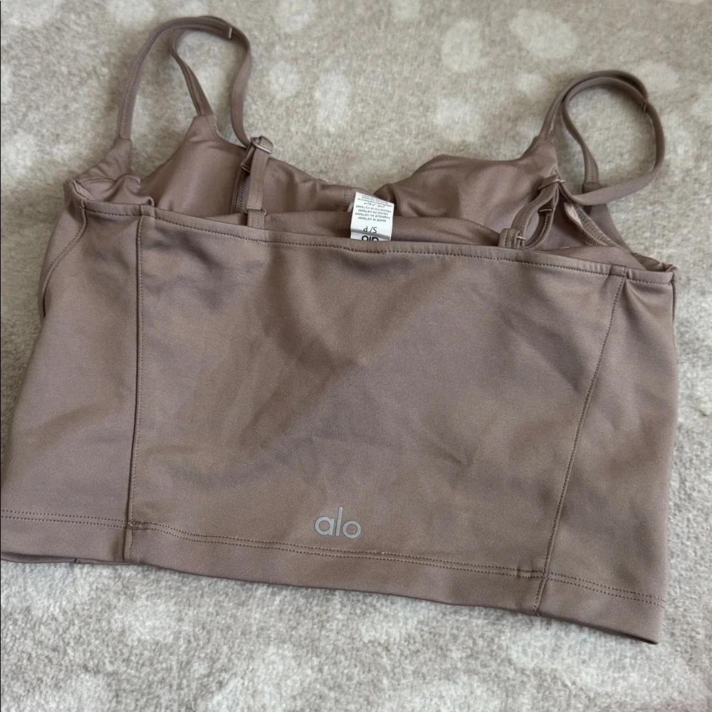 Women's Taupe Bralette Alo small